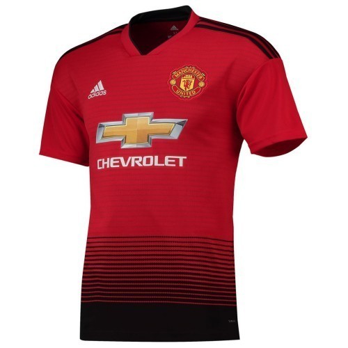 Футбольная футболка Манчестер Юнайтед Домашняя 2018 2019 с коротким рукавом XL(50)