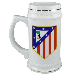 Керамическая кружка для пива с логотипом Атлетико Мадрид