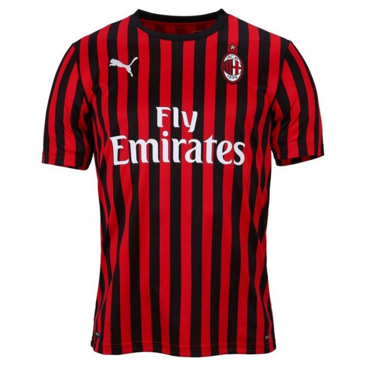Футбольная футболка для детей Милан Домашняя 2019 2020 S (рост 116 см)