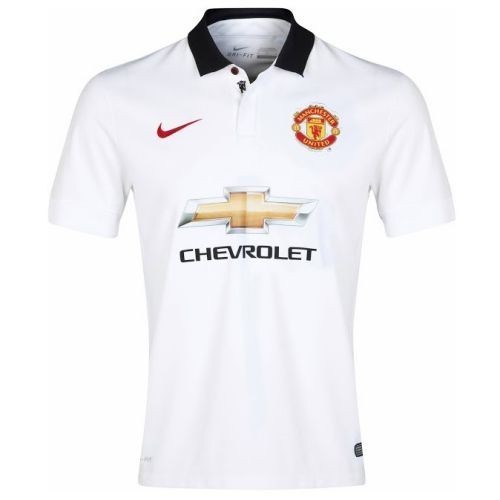 Футбольная футболка Манчестер Юнайтед Гостевая 2014 2015 с коротким рукавом XL(50)