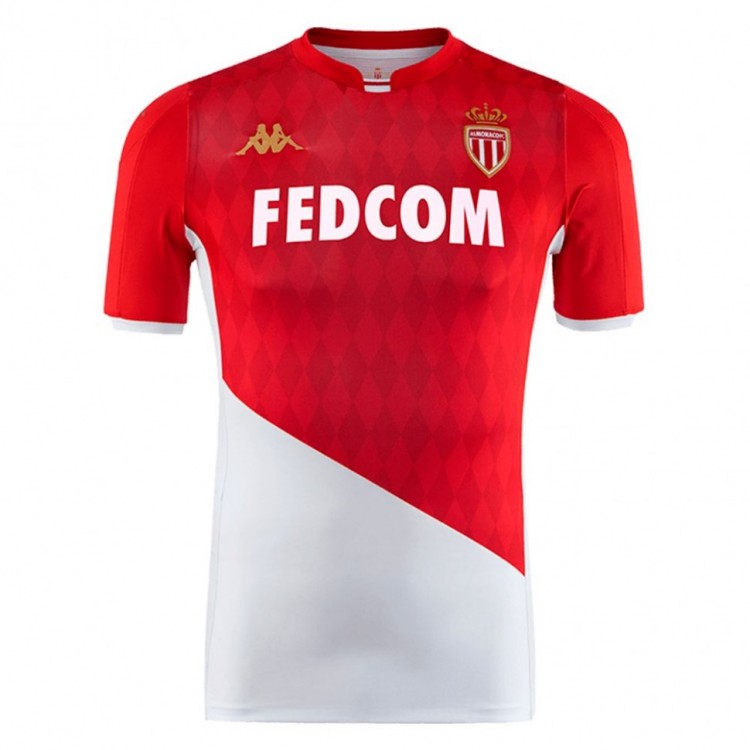 Футбольная футболка для детей Монако Домашняя 2019 2020 XS (рост 110 см)