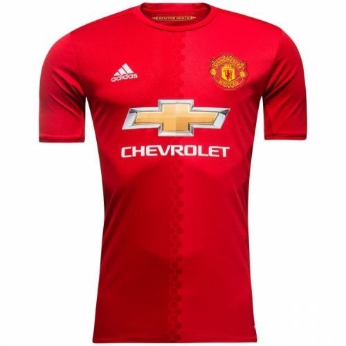 Футбольная футболка Манчестер Юнайтед Домашняя 2016 2017 с коротким рукавом 2XL(52)